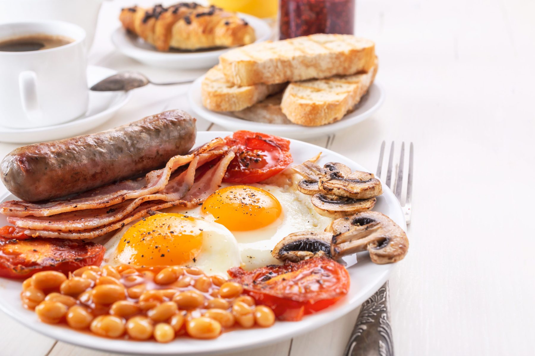 Breakfast plate at Denham Grove