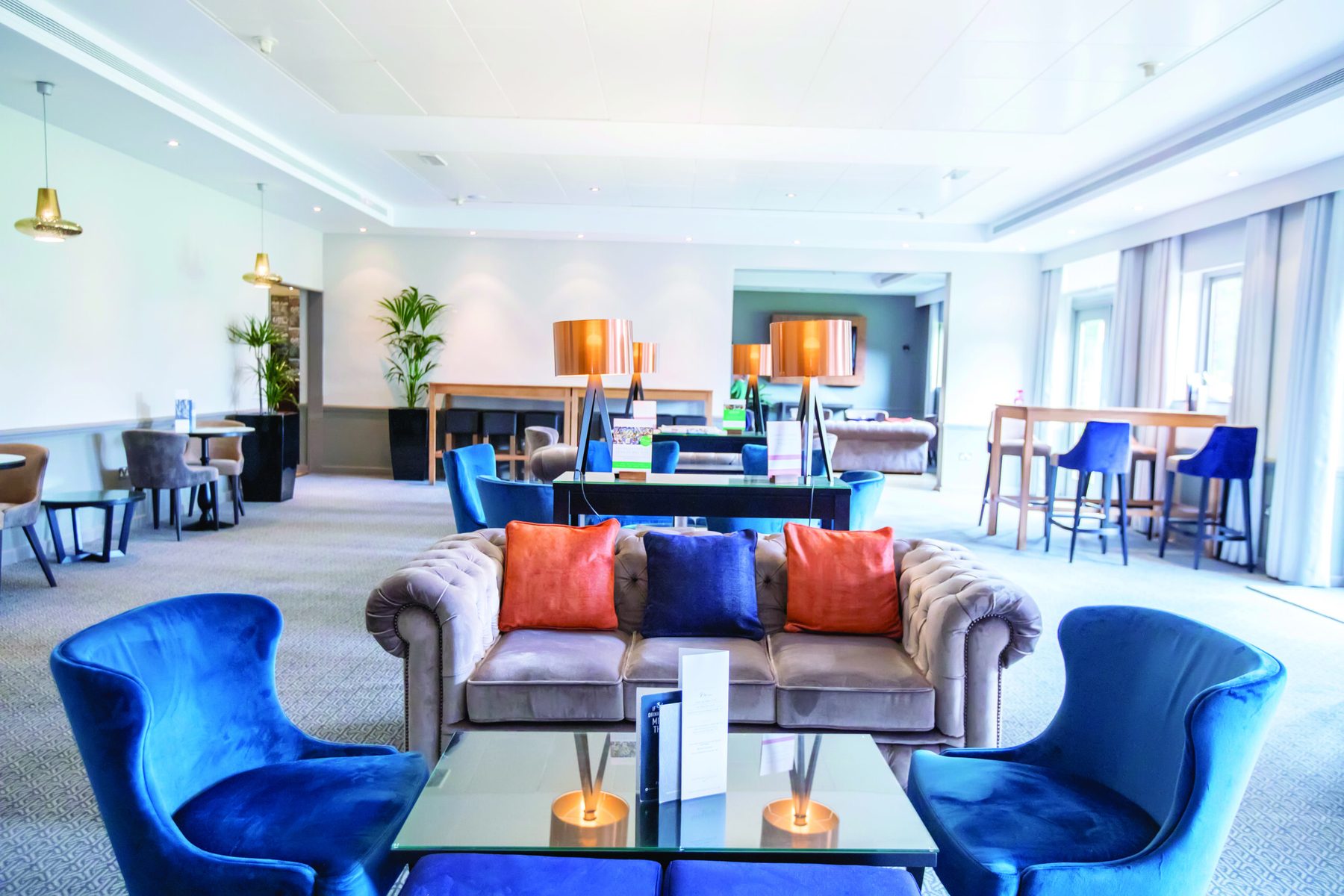 Bar lounge seating area at Denham Grove